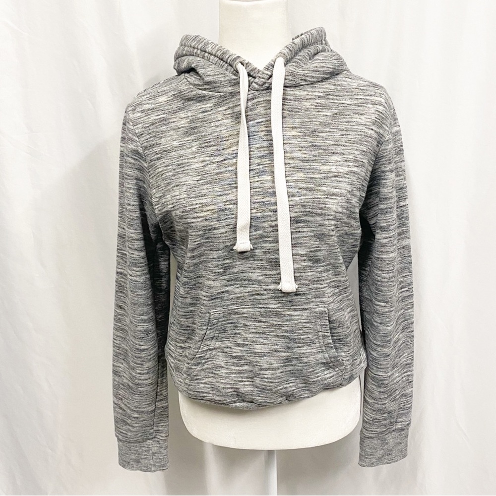 Timing Gray Marl Pullover Hooded Sweatshirt